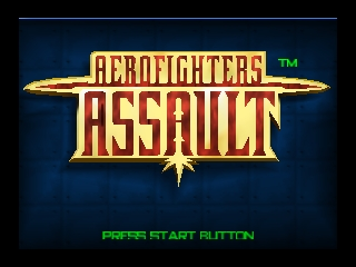 Aerofighters Assault title screen for Nintendo 64